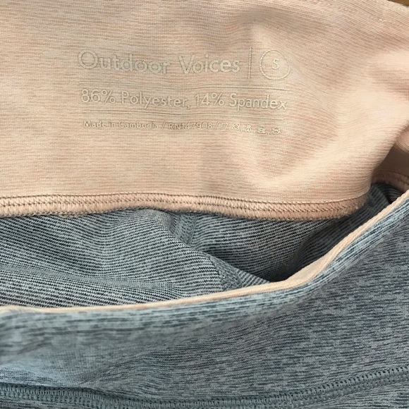Outdoor Voices Spring 7/8 Leggings Pastel Small A8 - Picture 4 of 5